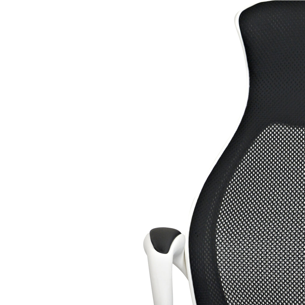 Poltrona Capital Nera/Strutt Bianca