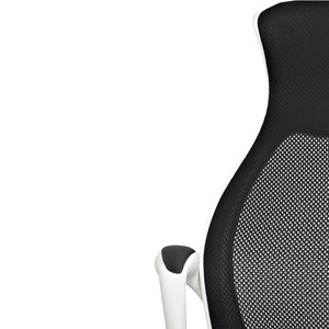 Poltrona Capital Nera/Strutt Bianca