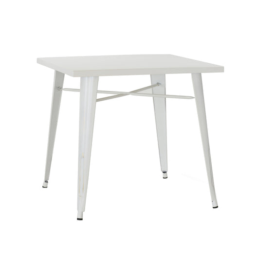 Tavolo Tucson In Metallo Bianco Anticato