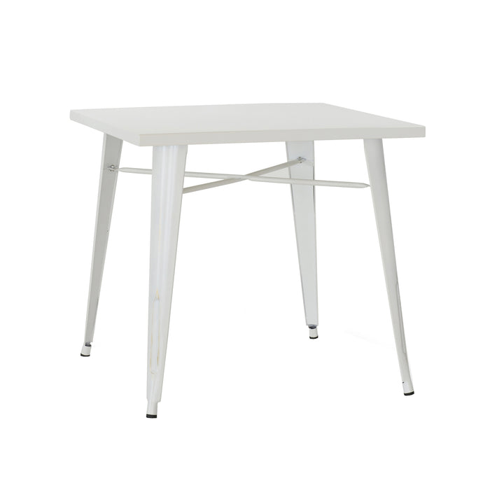 Tavolo Tucson In Metallo Bianco Anticato