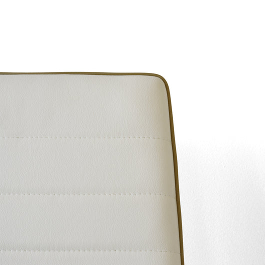 Set Poseidon Lacc.Bianco+4Sedie Lac Bian/Bordo Cap