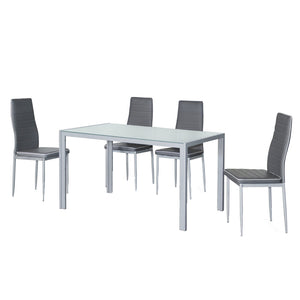 Set Pancho Tav Satinato + 4 S Satecocenere B Bianco