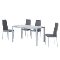 Set Pancho Tav Satinato + 4 S Satecocenere B Bianco