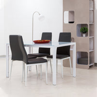 Set Benny/Jolly Tav Bianco+4S Ecogrigie/Gambe Bianche