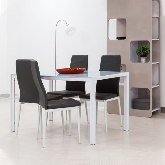 Set Benny/Jolly Tav Bianco+4S Ecogrigie/Gambe Bianche