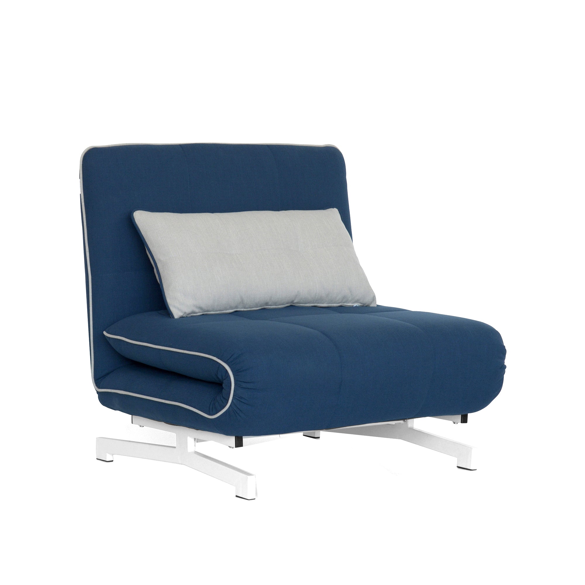 Poltrona/Letto Roger Blue/Bordo Grigio