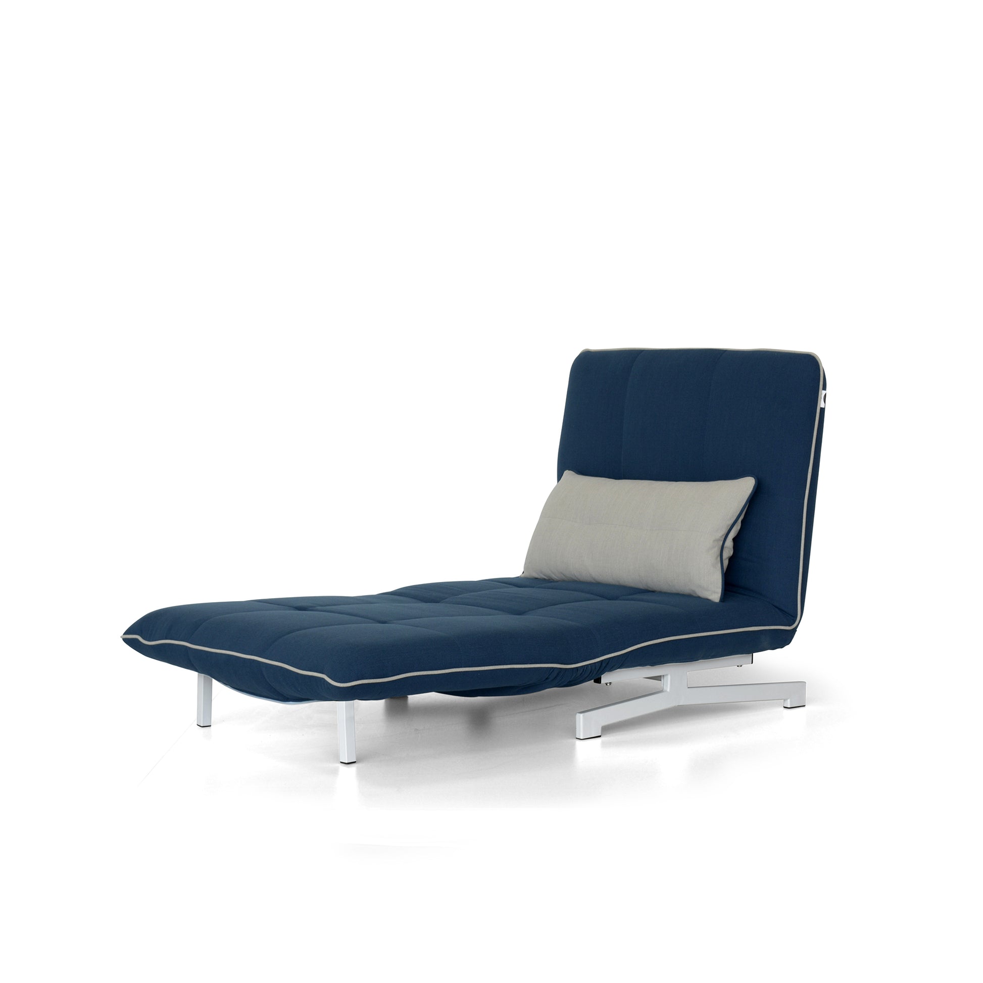 Poltrona/Letto Roger Blue/Bordo Grigio