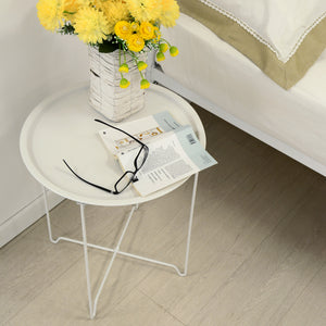 Tavolino Good Metallo Bianco 460*460*520