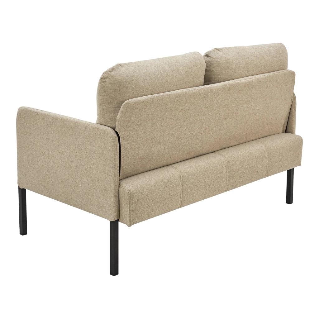 Divano 2 posti 77 x 119 x 69 cm beige 03_0006706