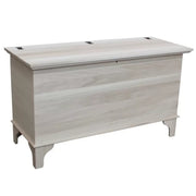 Cassapanca arte povera in legno grezza l.137 p.57 h.80 (135) - Mobili 2G