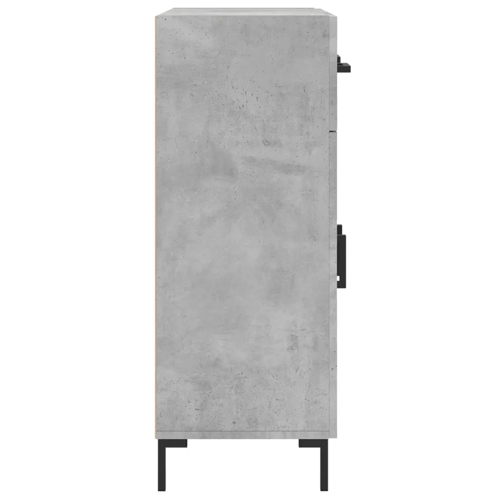 Credenza-Buffet-Armadio da cucina Grigio Cemento 69,5x34x90 cm in Legno Multistrato 168659