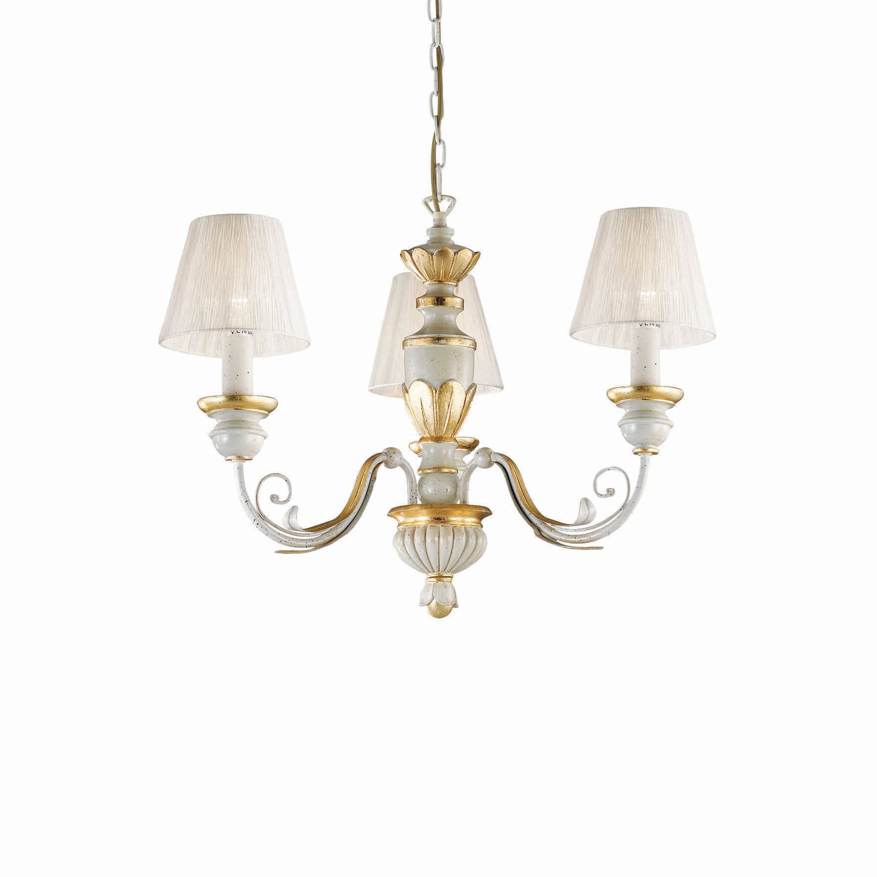 Stenico, Lampada a Sospensione Materiale Struttura in Resina, oro