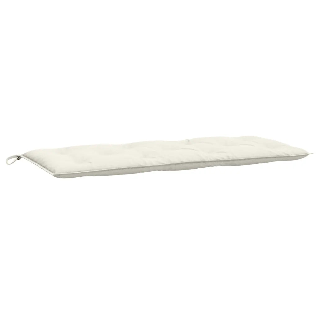 Cuscino per Panca da Giardino Crema MÃ©lange 120x50x7cm Tessuto