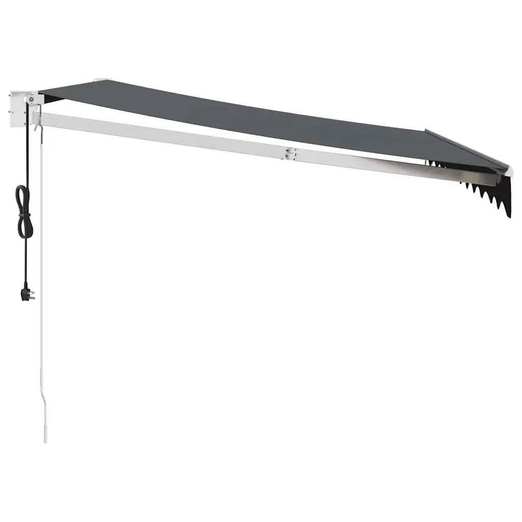Tenda retrattile Antracite con Struttura Bianca 3 x 2,5 m 3154486