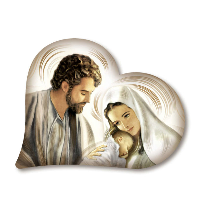 HEART NATIVITY BROWN 40X50