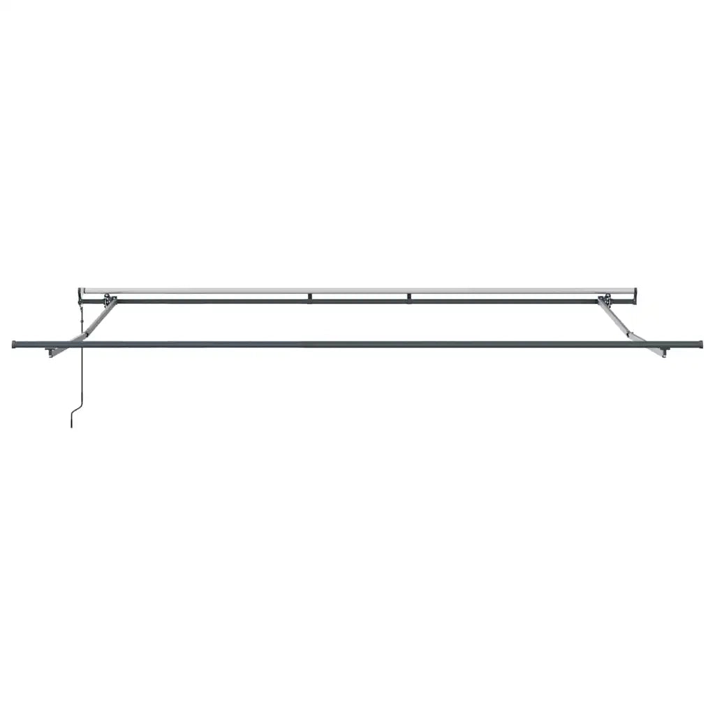 Tenda Retrattile Nero 400 × 300 cm Tessuto e Alluminio 3330597