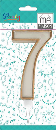 MA MAISON MAXI CANDELA NUMERO "7" ORO