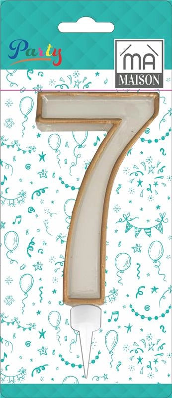 MA MAISON MAXI CANDELA NUMERO "7" ORO