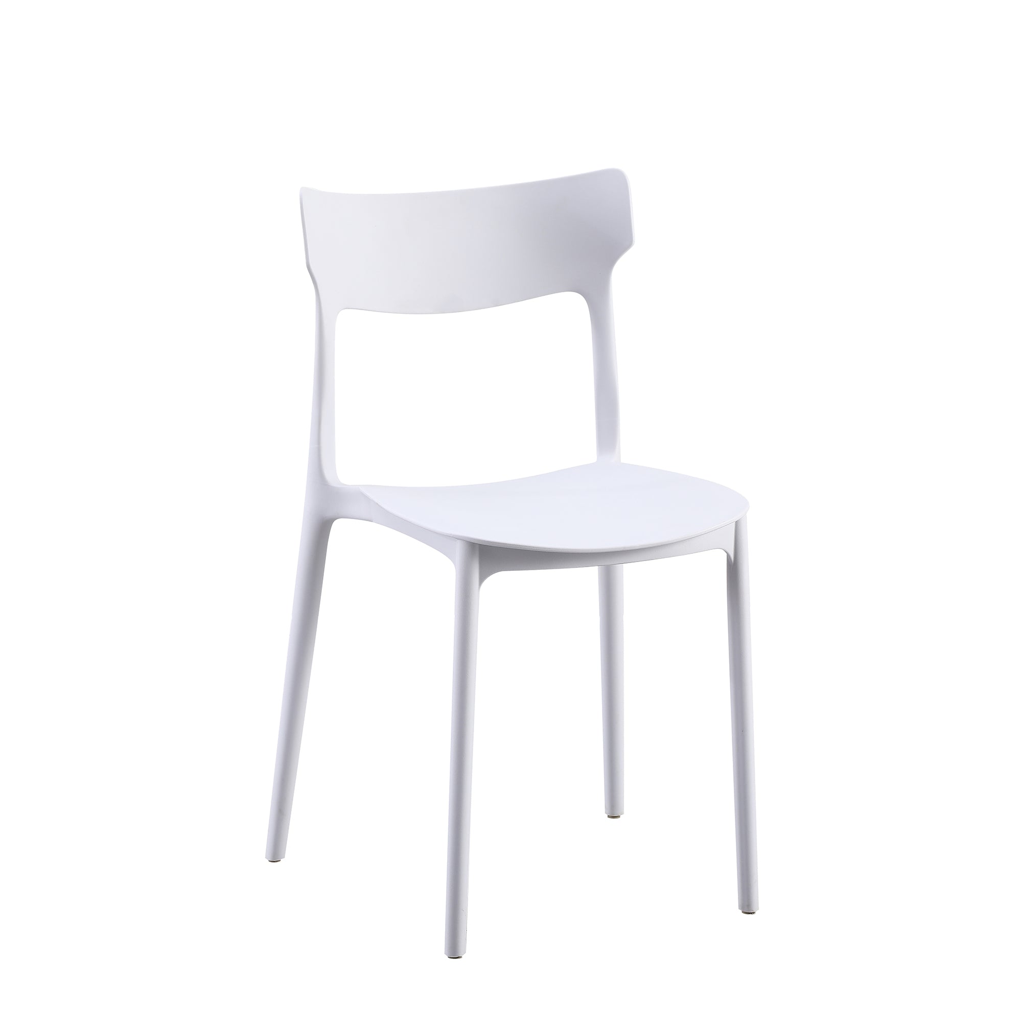 Set Da 4, Sedie Star In Polipropilene Bianca