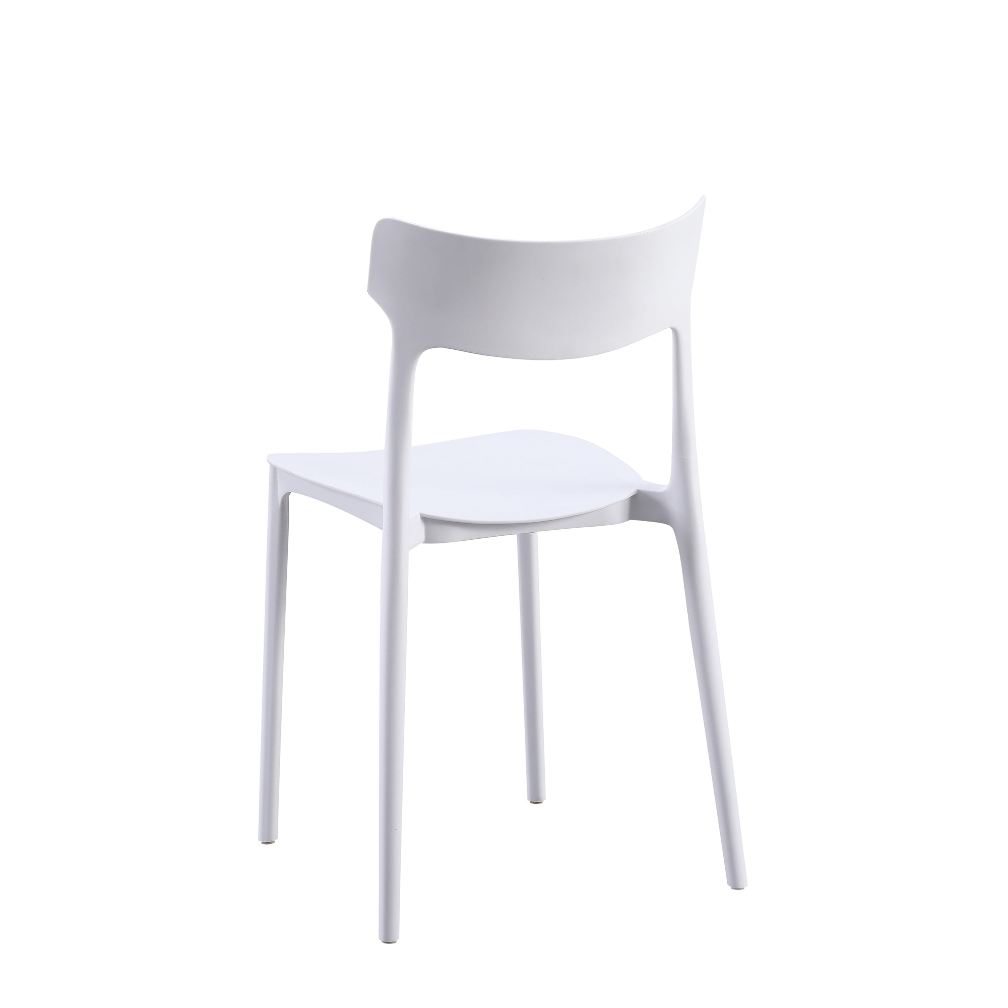 Set Da 4, Sedie Star In Polipropilene Bianca