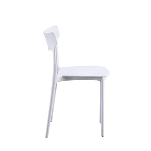 Set Da 4, Sedie Star In Polipropilene Bianca