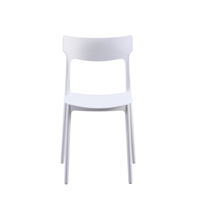 Set Da 4, Sedie Star In Polipropilene Bianca