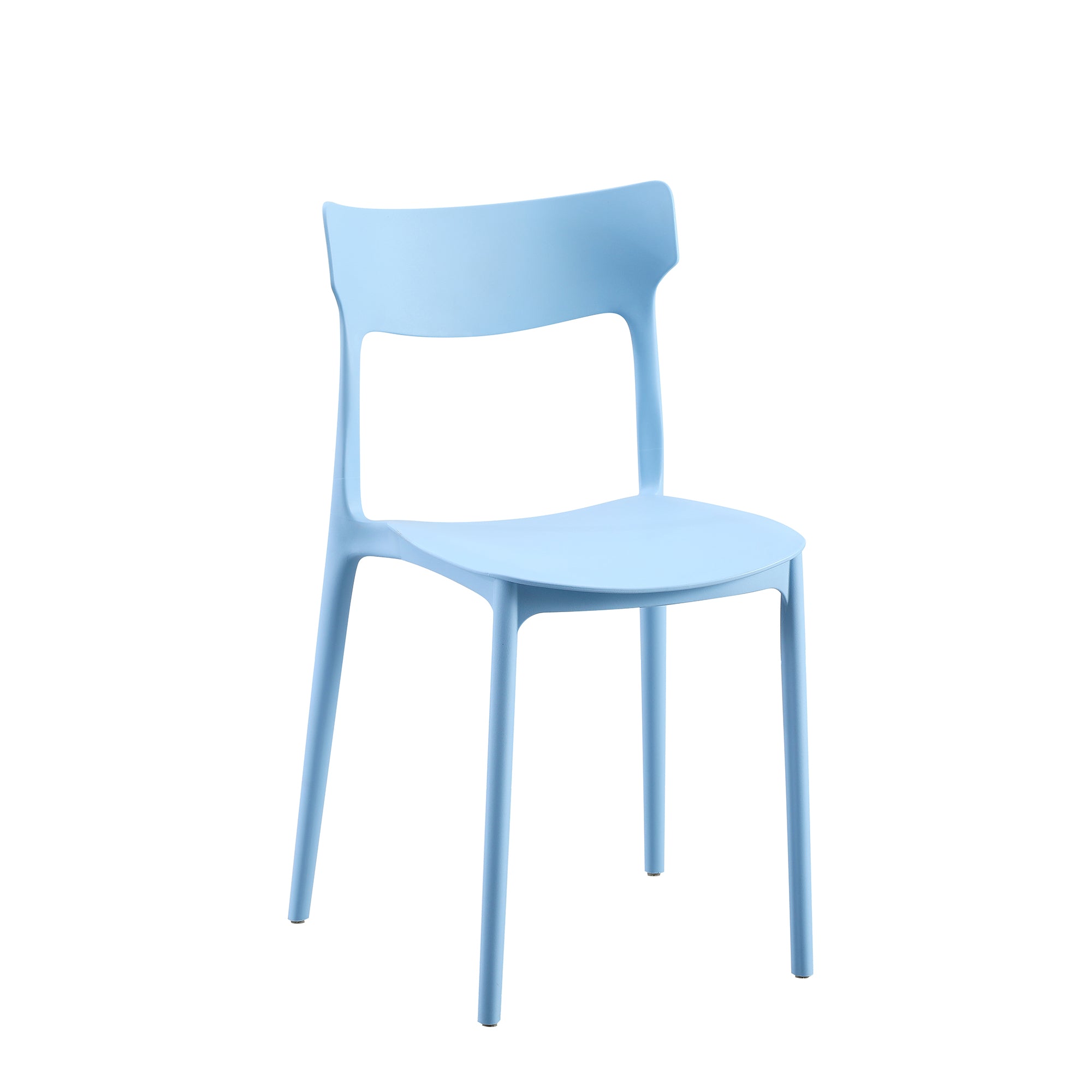 Set Da 4, Sedie Star In Polipropilene Blu