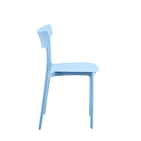 Set Da 4, Sedie Star In Polipropilene Blu