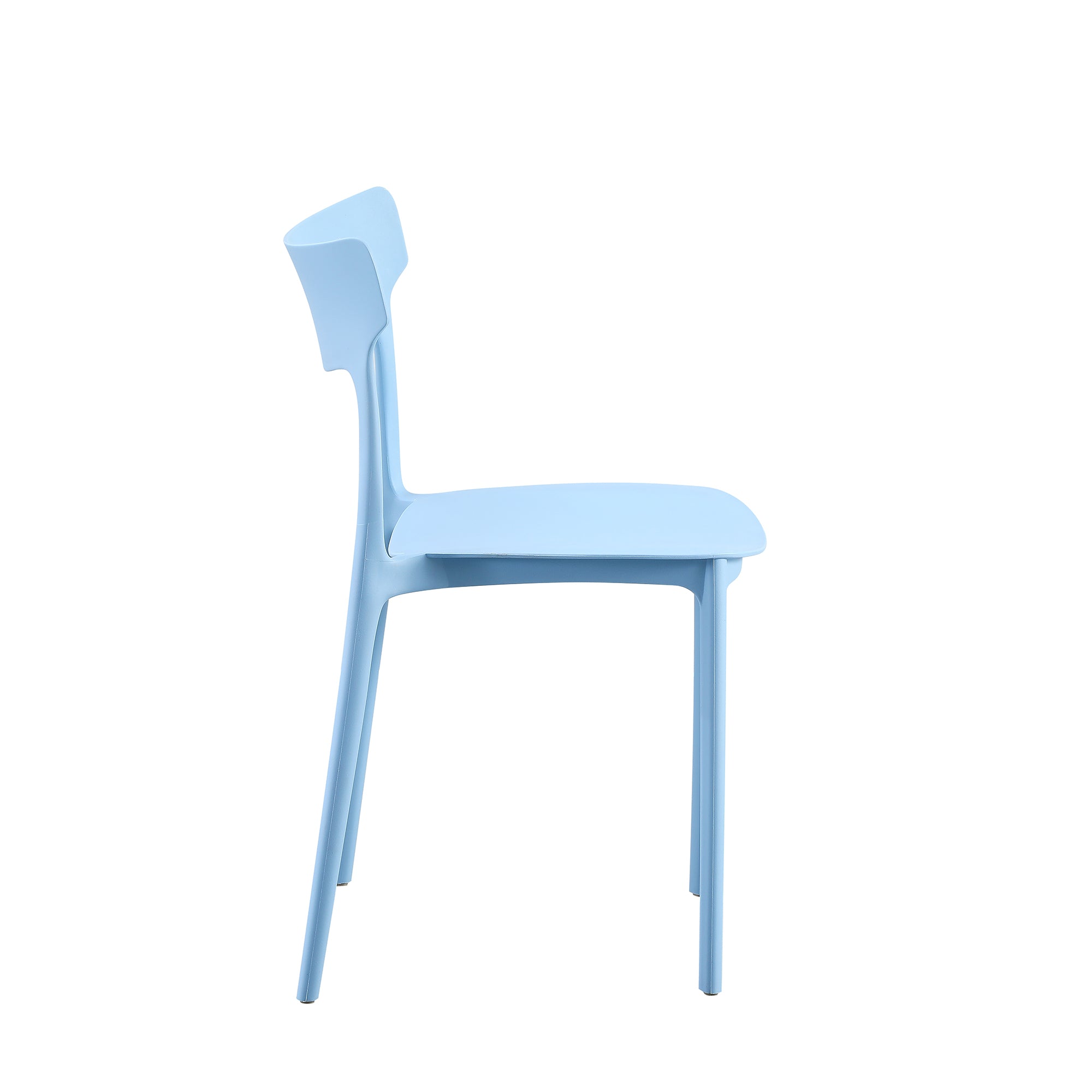 Set Da 4, Sedie Star In Polipropilene Blu