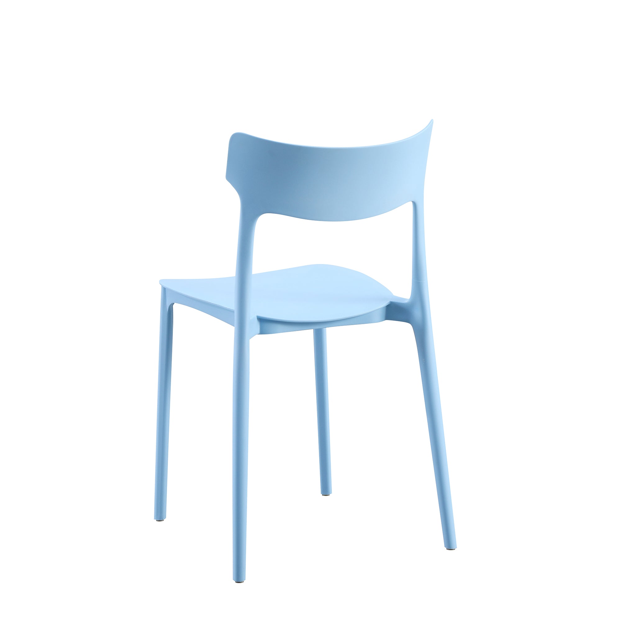 Set Da 4, Sedie Star In Polipropilene Blu