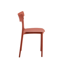 Set Da 4, Sedie Star In Polipropilene Rosso Acero