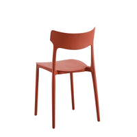 Set Da 4, Sedie Star In Polipropilene Rosso Acero