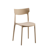 Set Da 4, Sedie Star In Polipropilene Tortora