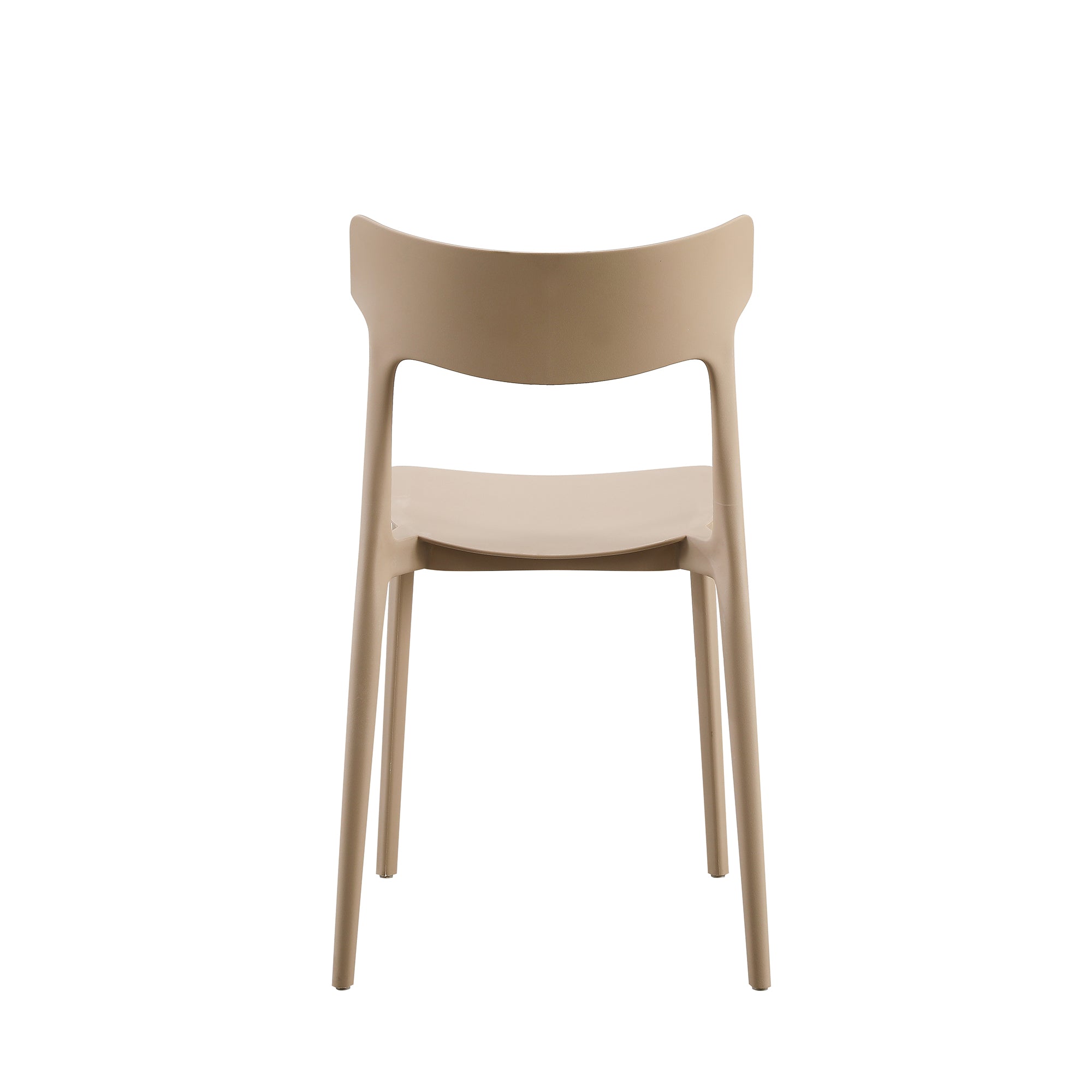 Set Da 4, Sedie Star In Polipropilene Tortora