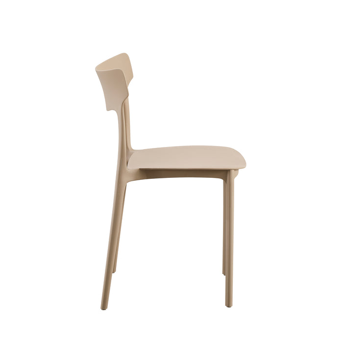 Set Da 4, Sedie Star In Polipropilene Tortora