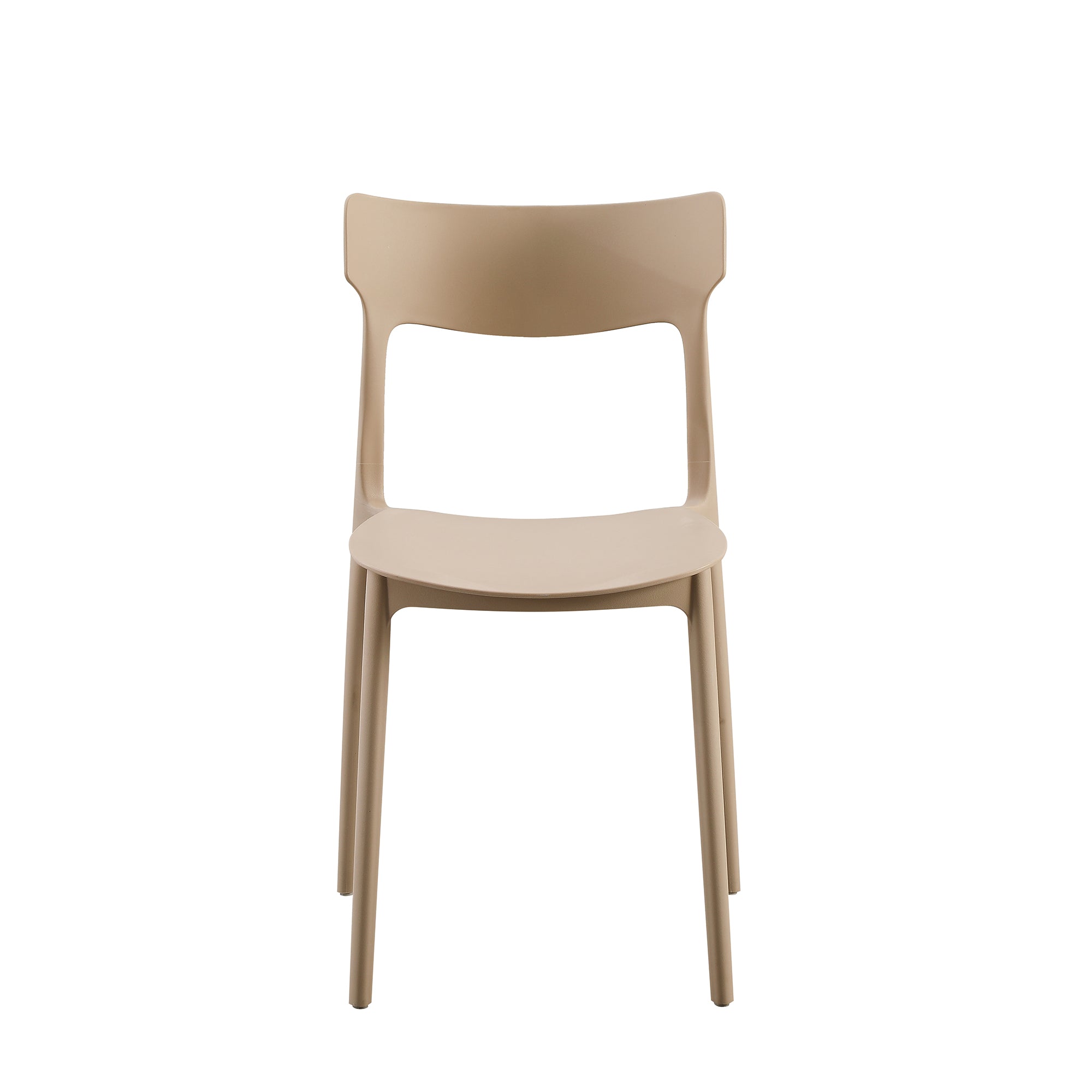 Set Da 4, Sedie Star In Polipropilene Tortora