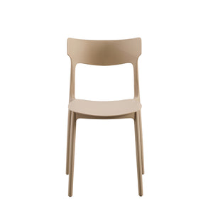 Set Da 4, Sedie Star In Polipropilene Tortora