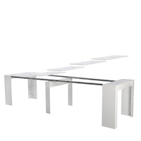 Tavolo Consolle Artic Finitura Bianco Frassino