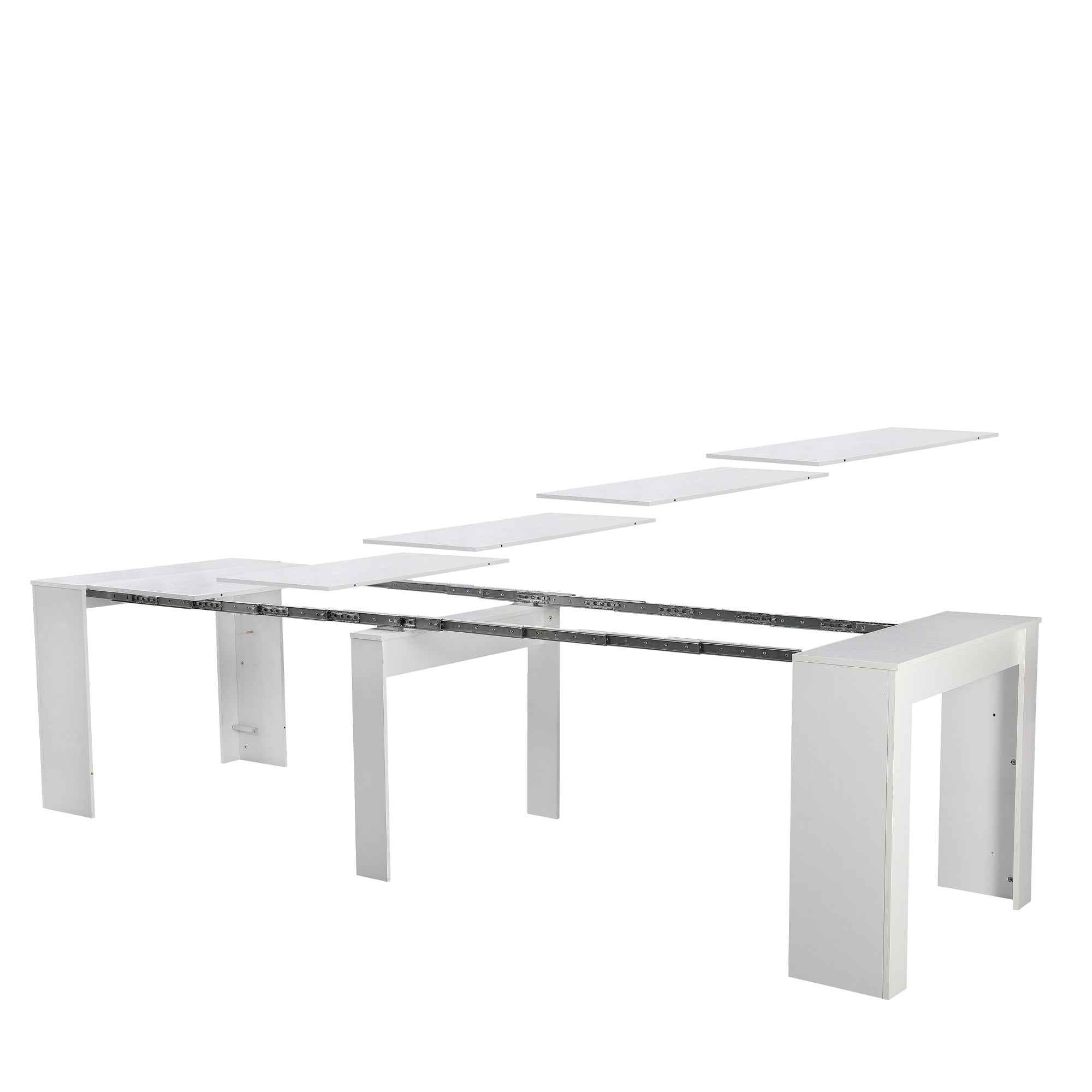 Tavolo Consolle Artic Finitura Bianco Frassino