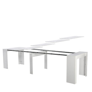 Tavolo Consolle Artic Finitura Bianco Frassino