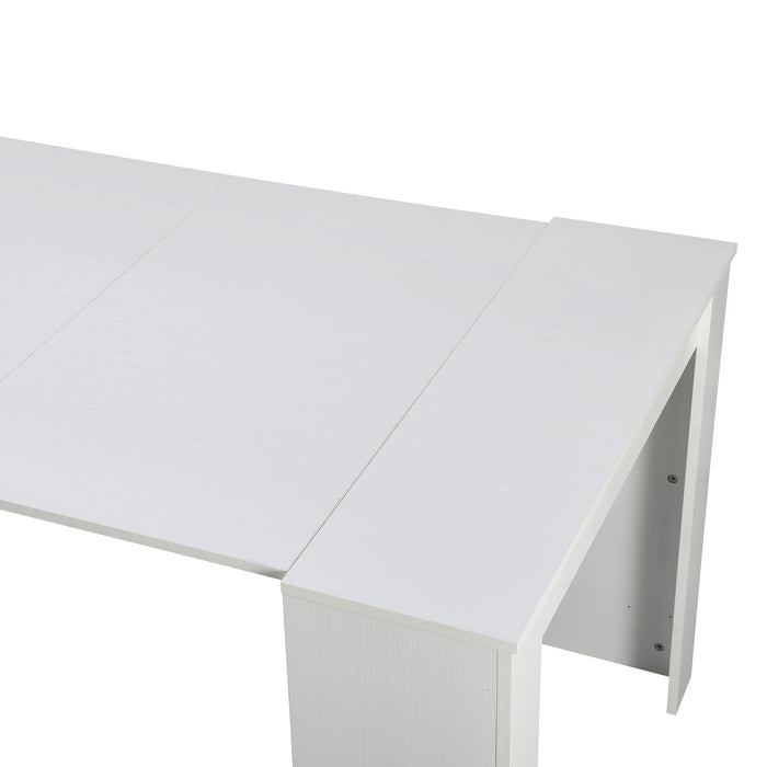 Tavolo Consolle Artic Finitura Bianco Frassino