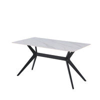 Tavolo Texas 140*80 Calacatta Bianco/Gambe Nere