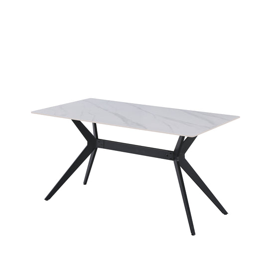 Tavolo Texas 140*80 Calacatta Bianco/Gambe Nere