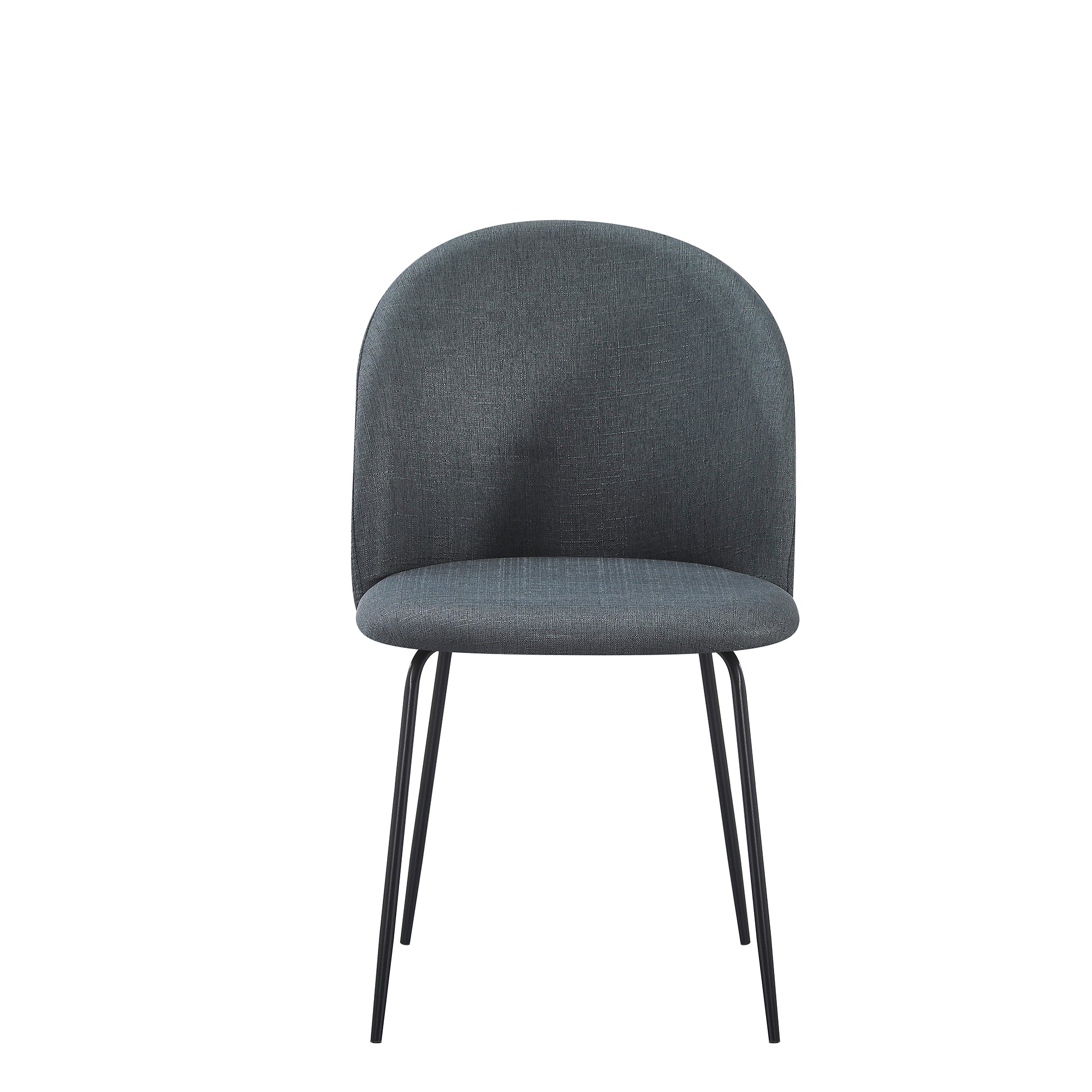 Set Da 4, Sedia Tamara Tess. Cenere Gambe Nere Per Soggiorno, Cucina E Arredo Bar