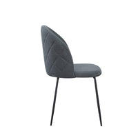 Set Da 4, Sedia Tamara Tess. Cenere Gambe Nere Per Soggiorno, Cucina E Arredo Bar