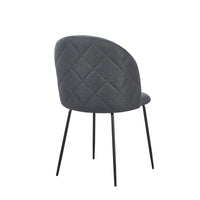 Set Da 4, Sedia Tamara Tess. Cenere Gambe Nere Per Soggiorno, Cucina E Arredo Bar