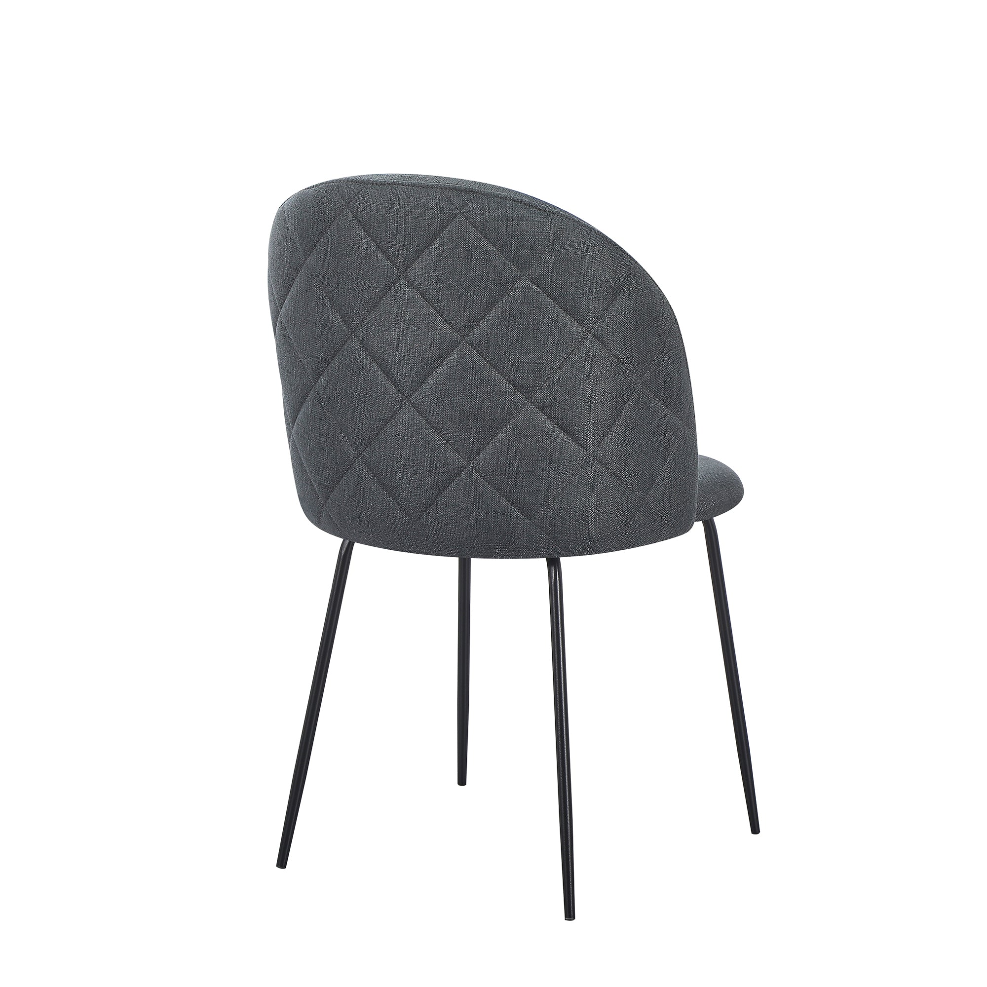 Set Da 4, Sedia Tamara Tess. Cenere Gambe Nere Per Soggiorno, Cucina E Arredo Bar