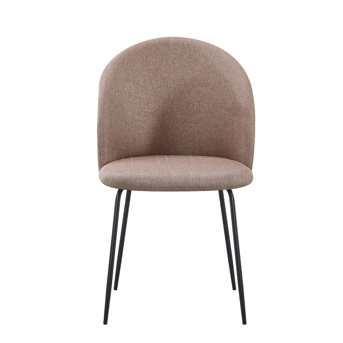 Set Da 4, Sedia Tamara Tess. Tortora Gambe Nere Per Soggiorno, Cucina E Arredo Bar