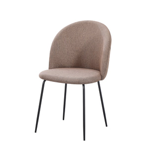 Set Da 4, Sedia Tamara Tess. Tortora Gambe Nere Per Soggiorno, Cucina E Arredo Bar