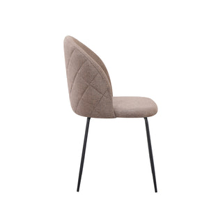 Set Da 4, Sedia Tamara Tess. Tortora Gambe Nere Per Soggiorno, Cucina E Arredo Bar